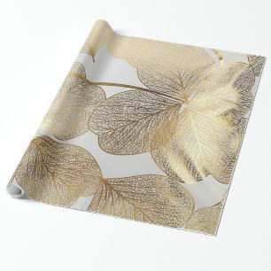 Cadeau Feuille d'or papier d'emballage de vacances