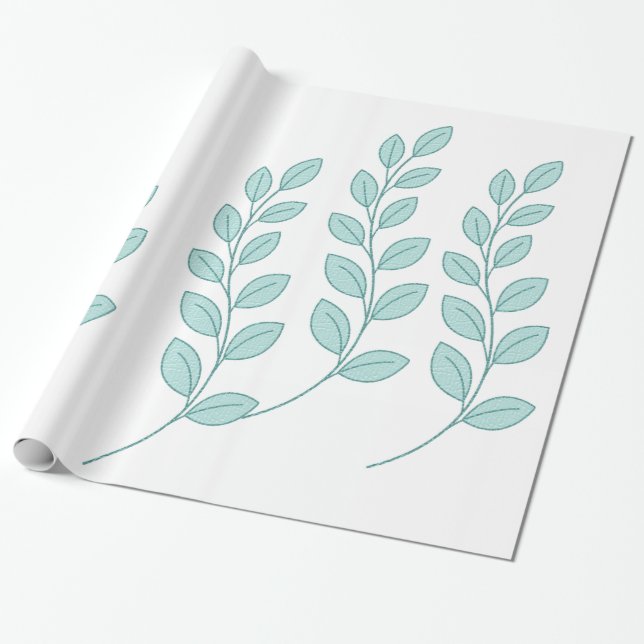 Cadeau Feuilles de papier à envelopper brillant, Nature (Déroulé)