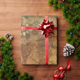 Cadeau Feuilles de papier d'enveloppement de collection V