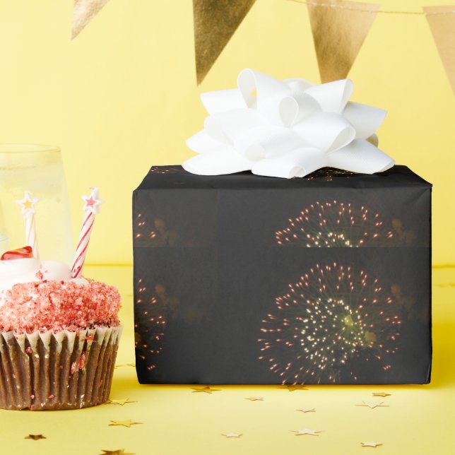 Cadeau Fireworks 4 papier d'emballage brillant (Fête d'anniversaire)