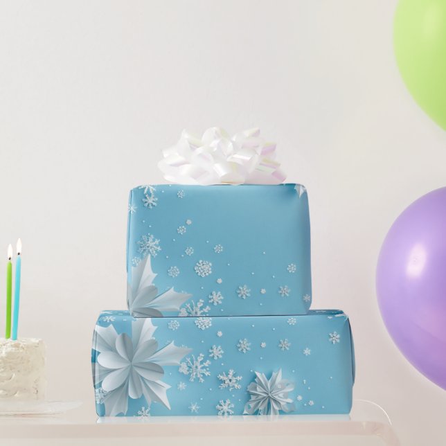 Cadeau Flacons de neige - Papier d'enveloppement (Cadeaux de fête)