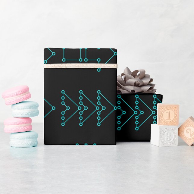 Cadeau Flèches pointillées Enveloppement du papier (Créateur téléchargé)