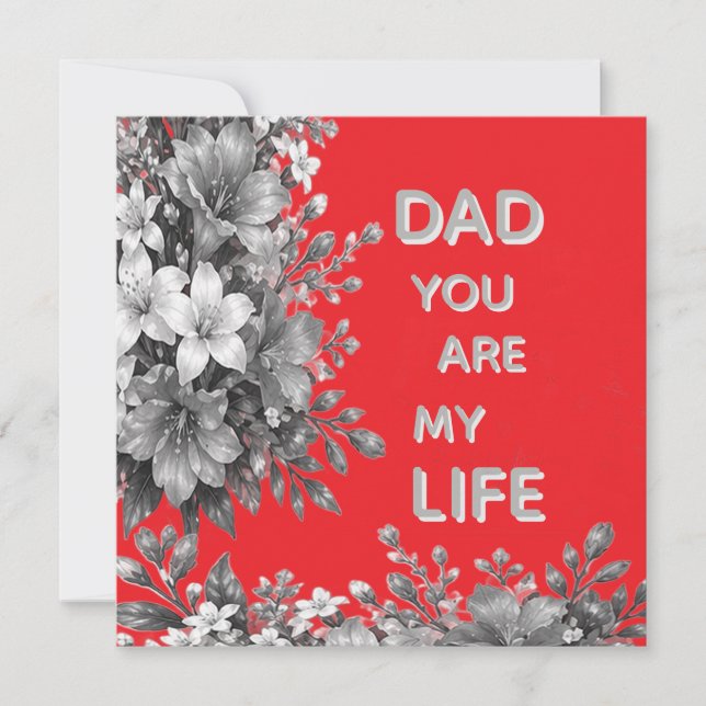 CADEAU FLEUR D'AMOUR POUR PÈRE (Devant)