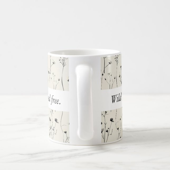 Cadeau fleur sauvage Floral Coffee Mug (Poignée)