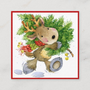 Cadeau, fleuriste, Boîtier, Carte de visite