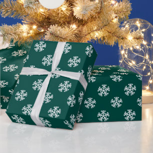 Cadeau Flocons de neige élégants Papier d'emballage de