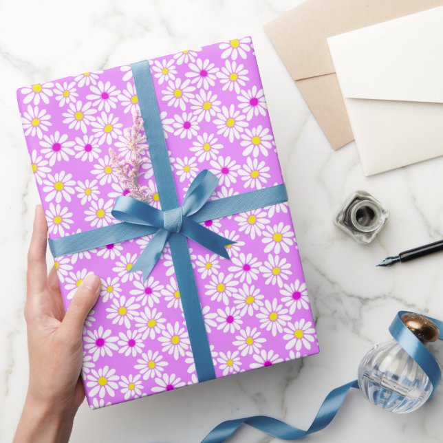 Cadeau Floraux de marguerite rétro sur papier d'enveloppe (Cadeaux)