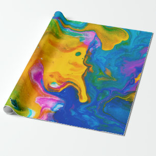 Cadeau Fluid Art. Abstrait arrière - plan coloré, papier