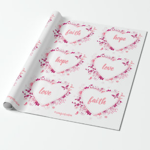 Cadeau Foi, espoir et amour Papier à envelopper