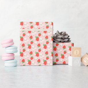 Cadeau Fraises et marmites sucrées Rouleau papier à envel