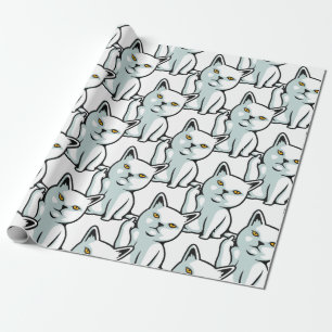 Cadeau FU cat drôle de gestes à main rude Papier d'enve