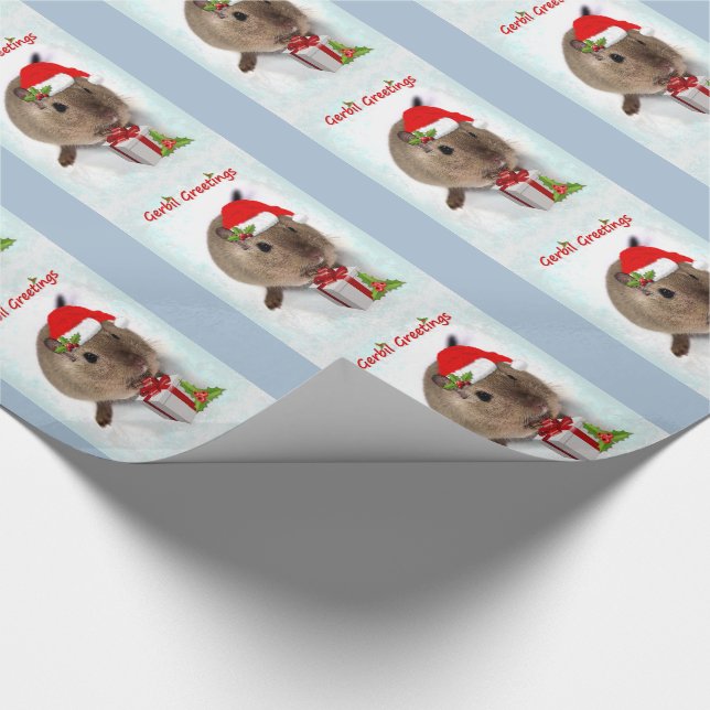Cadeau Gerbil Salutations Enveloppement Papier (Coin)