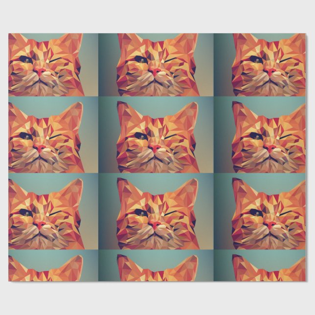 CADEAU GINGER CAT PAPIER À REPASSER D'ART (Plat)
