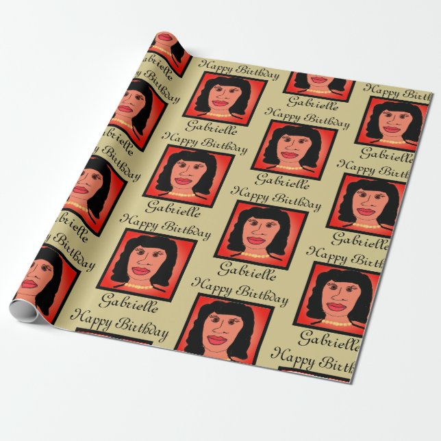 Cadeau Glam Pearls Avatar papier d'enveloppement d'annive (Déroulé)