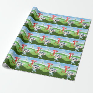 Cadeau Golf 1er Anniversaire Cute thème papier d'envelopp