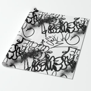 Cadeau Graffiti d'art urbain papier Motif d'enveloppement