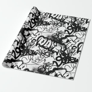 Cadeau Graffiti d'art urbain papier Motif d'enveloppement