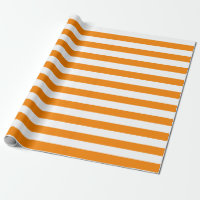Grand papier d'emballage de rayures oranges et
