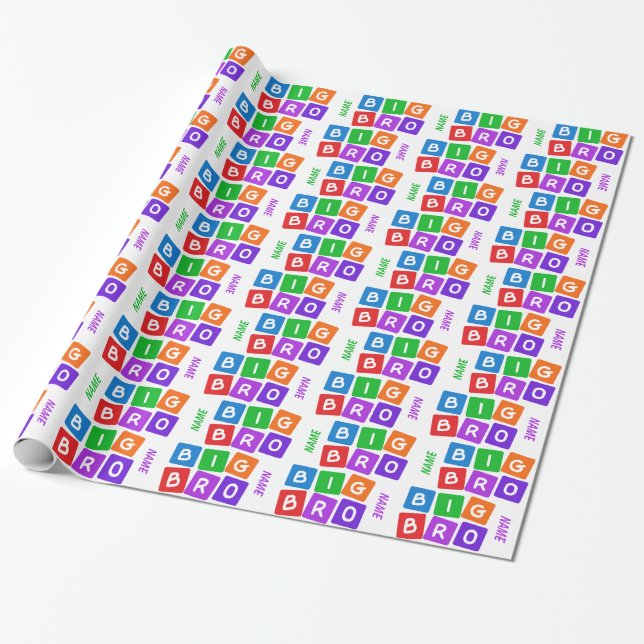 Cadeau Grand papier d'emballage fait sur commande de Bro (Déroulé)