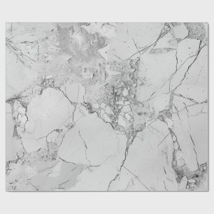 Cadeau Gris Elégant Frotles Marbre Texture Papier d'envel