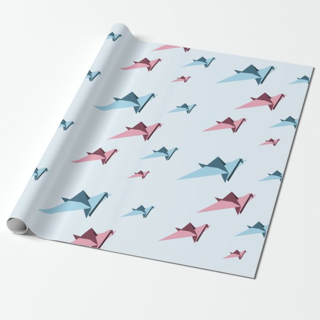 Cadeau Grue de papier principale japonaise d'origami (Déroulé)