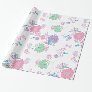 Cadeau Grues et fleurs en papier d'origine