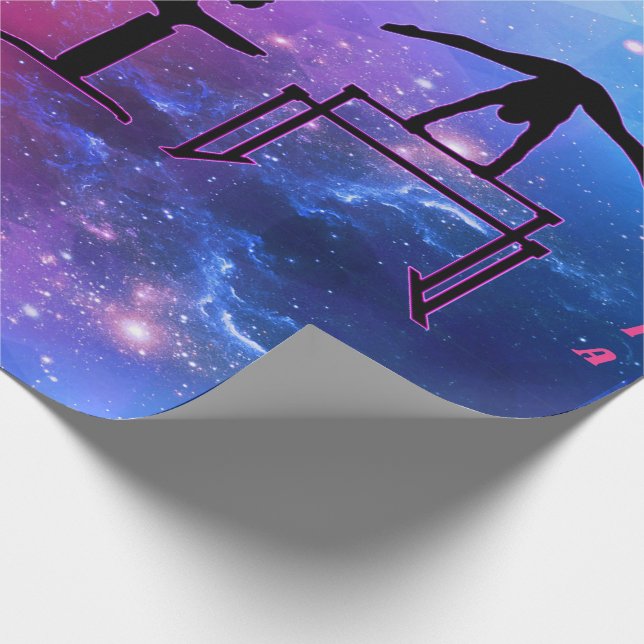 Cadeau Gymnastique Filles Papier d'enveloppement rose et  (Coin)