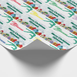 Cadeau Gymnastique Noël Papier d'enveloppement personnali