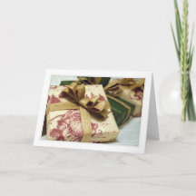 Cadeau H de carte de Noël