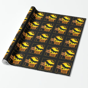Cadeau Halloween Bats Funky Party Papier brillant
