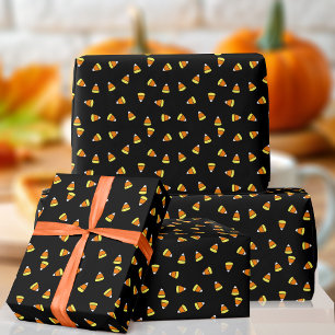 Cadeau Halloween Candy Corn Motif Papier à enveloppement 