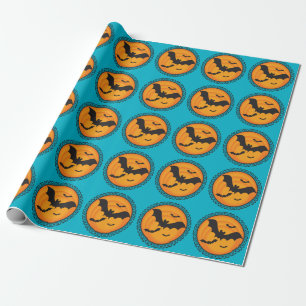 Cadeau Halloween silhouette le papier d'emballage de
