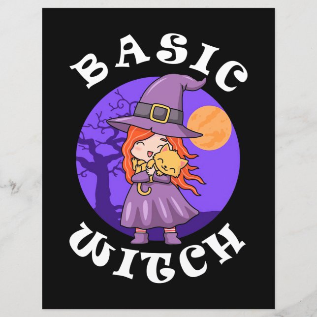 Cadeau Halloween | Sorcière de base (Devant)