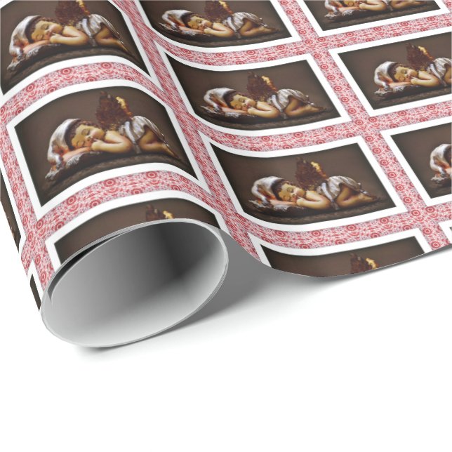 Cadeau HAMbyWG - Papier à envelopper Angel de couchage bé (Coin rond)