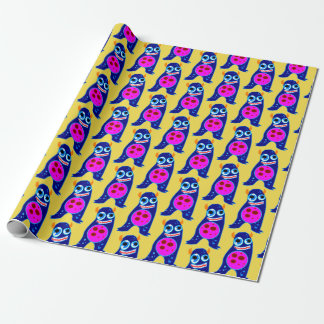 Cadeau HEUREUX MONSTER BLEU MONSTER Wrapper Papier