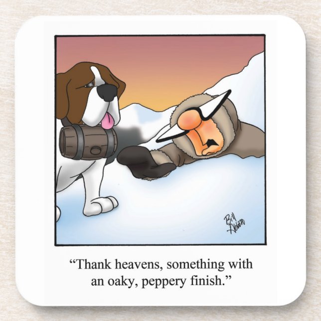 Cadeau Hilarious Vin Humour Dessous de verre (Devant)