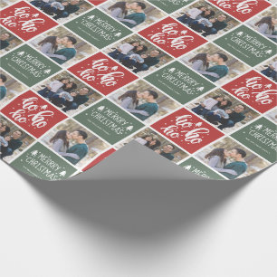 Cadeau Ho Ho Ho Joyeux Noël Photo Papier Enveloppant