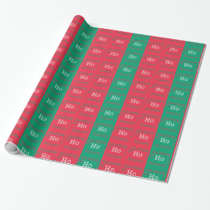 Cadeau Ho Ho Ho papier d'emballage d'élément de Noël