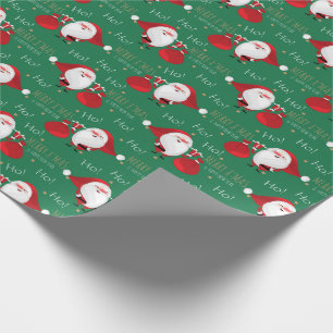 Cadeau Ho Ho Ho Père Noël Papier Enveloppant