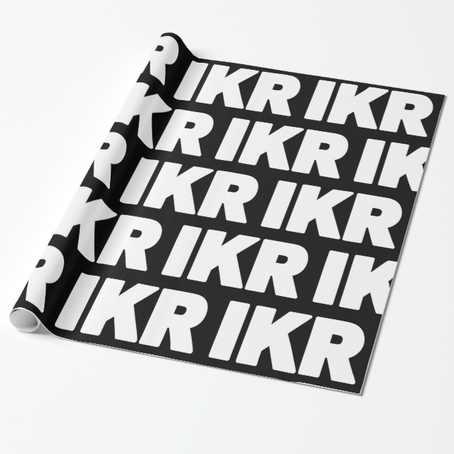 Cadeau IKR | Papier d'enrobage de l'arceau de texte (Déroulé)