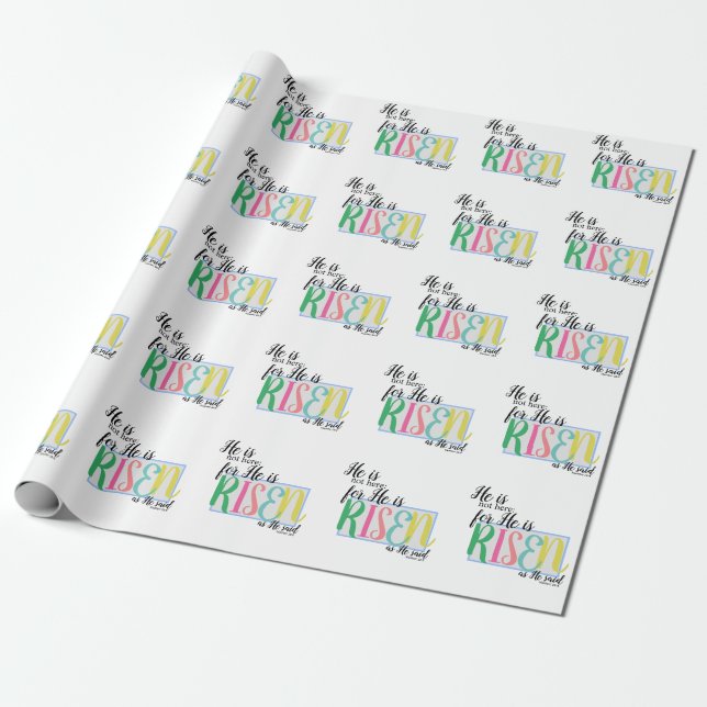 Cadeau Il est ressuscité papier de Pâques (Déroulé)