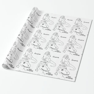 Cadeau Il papier d'emballage de Chrismas