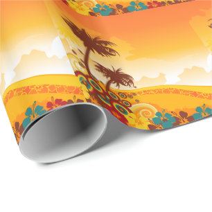 Cadeau Îles tropicales 7 Papier d'enveloppement