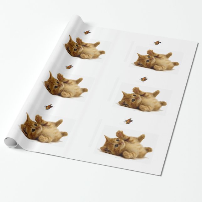 Cadeau Image de chat pour papier d'emballage (Déroulé)