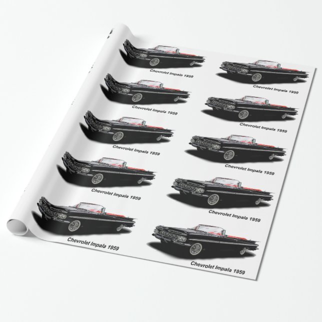 Cadeau Image de voiture classique pour papier brillant (Déroulé)