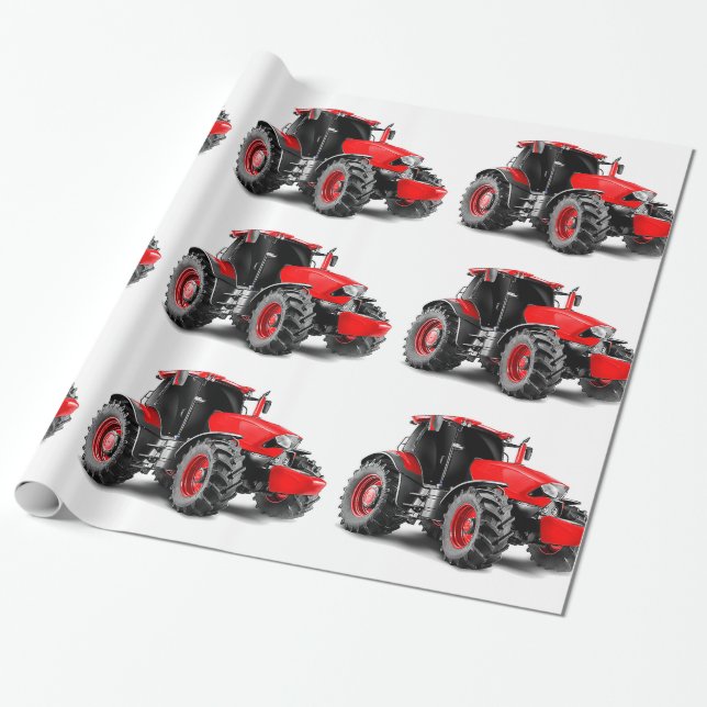 Cadeau Image du tracteur pour papier brillant (Déroulé)