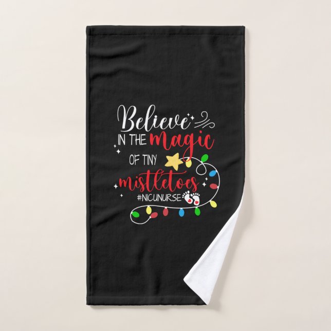 Cadeau Infirmière Croire En La Magie (Serviette à main)