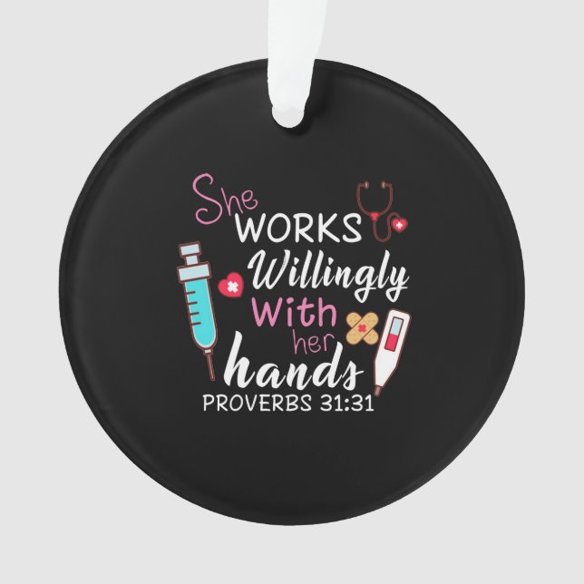 Cadeau infirmière | Elle Travaille Volontiers Appa (devant)