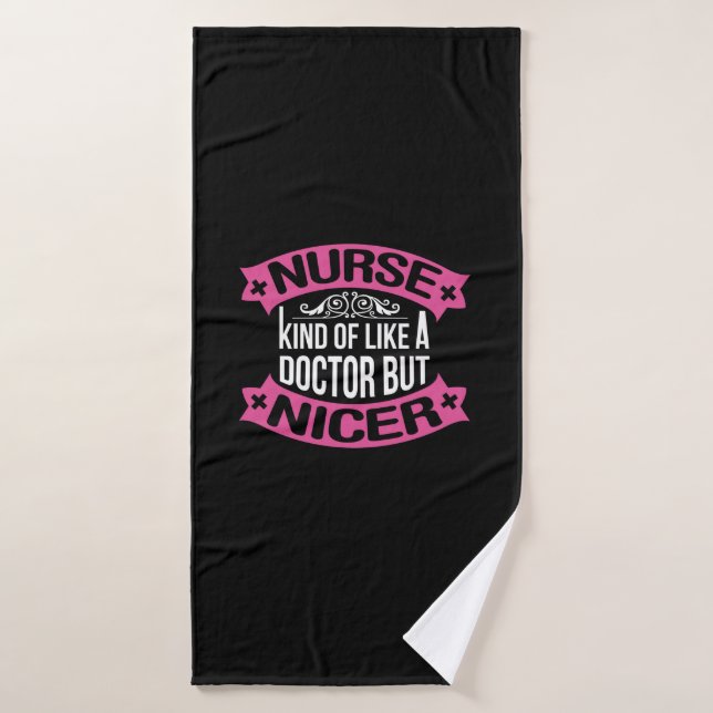 Cadeau infirmière | Infirmière Comme Un Docteur (Serviette de bain)