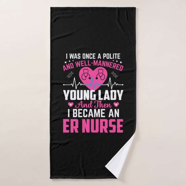 Cadeau Infirmière J'Étais Autrefois La Belle Infir (Serviette de bain)